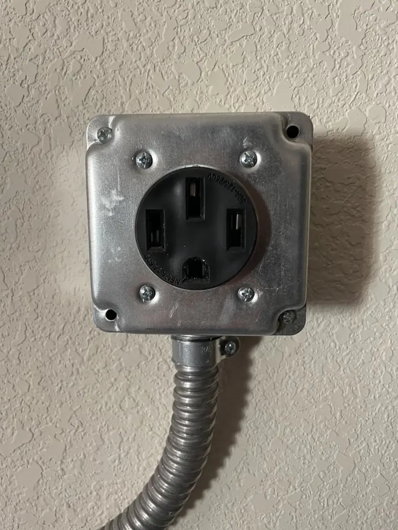 NEMA 14-50 outlet installed for Smart Home Electrical in La Verne